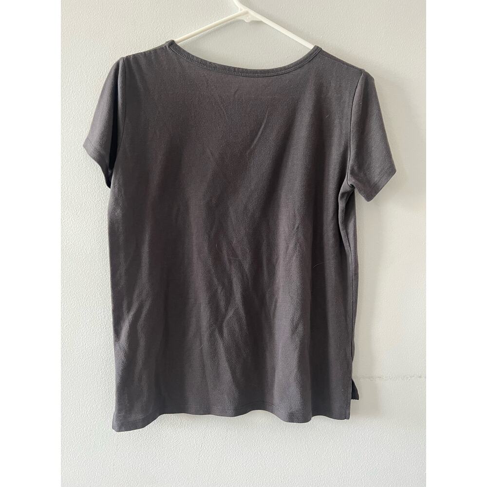 Star Wars Top Women's Medium Gray Graphic Tee Scoop Neck Dart Vader Skywalker - Picture 4 of 6